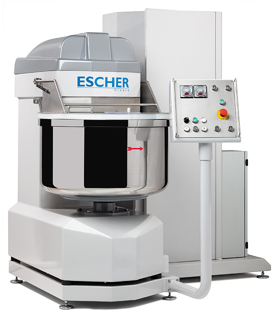 Спиральный тестомес Escher MT 80 (выгрузка на стол)